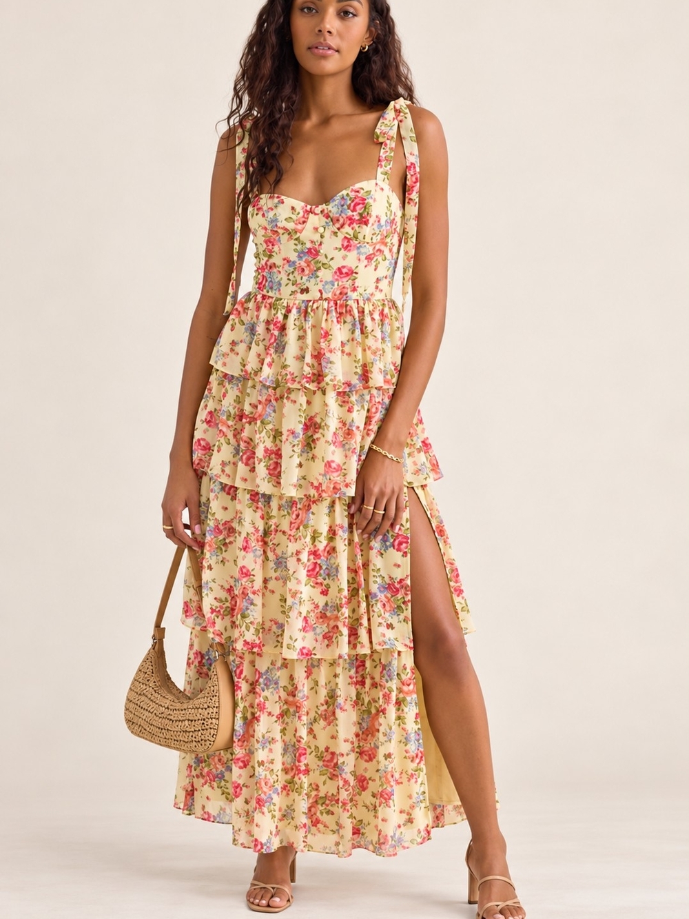 Altar'd State Vivian Floral Maxi Dress